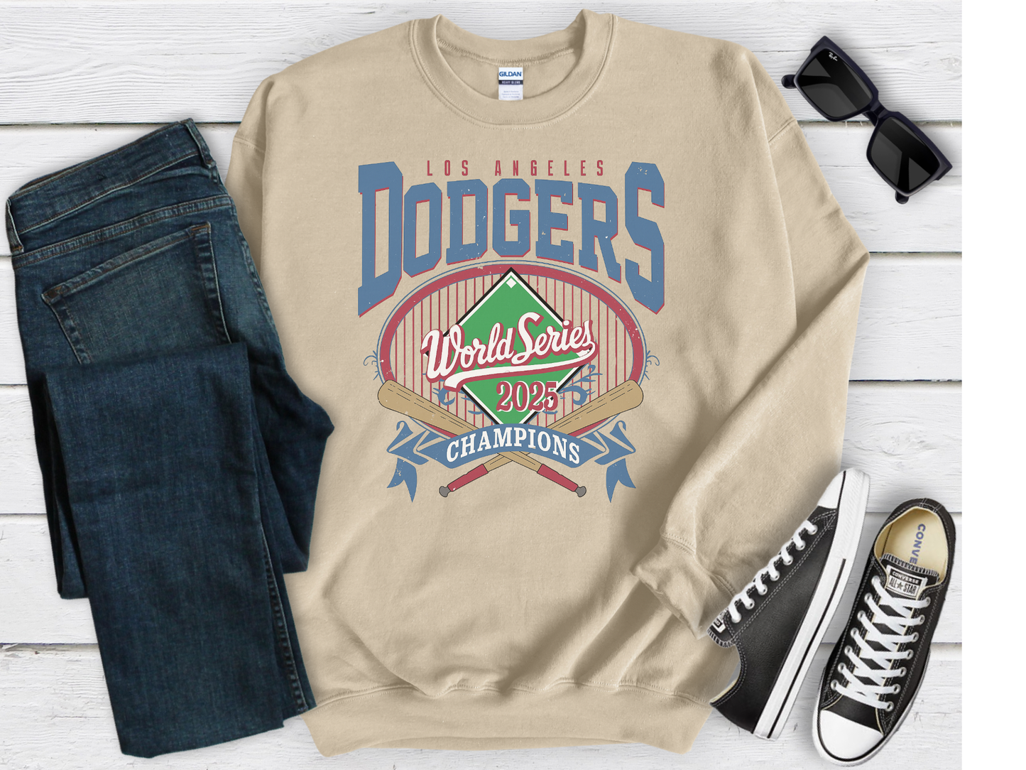 L.A. 2025 Champions Vintage Inspired Crew